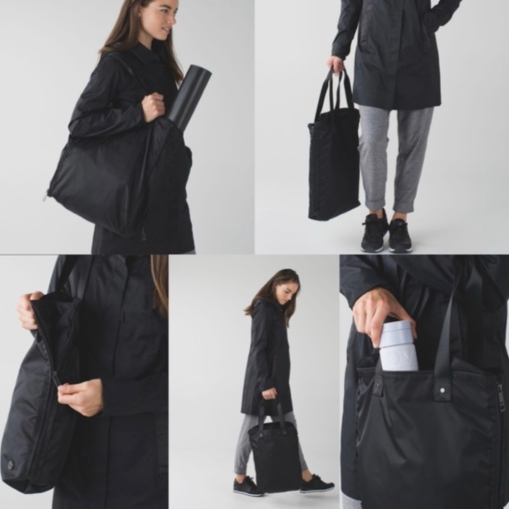 lululemon athletica Black Bring it om Bag Zippers for Yoga Mat